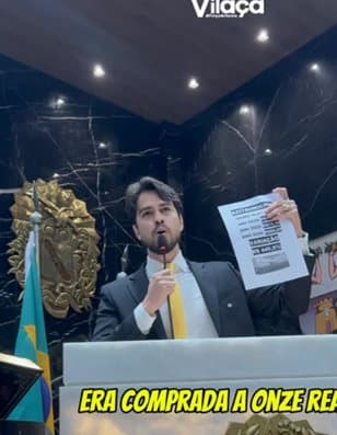 Mayky Vilaça denunciando o superfaturamento de medicamentos e pedindo CPI.